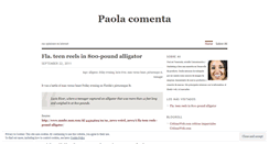 Desktop Screenshot of paolacomenta.wordpress.com