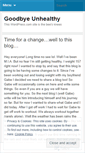 Mobile Screenshot of goodbyeunhealthy.wordpress.com