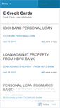 Mobile Screenshot of ecreditcards.wordpress.com