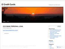 Tablet Screenshot of ecreditcards.wordpress.com