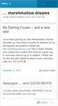 Mobile Screenshot of marshmallowdreams.wordpress.com
