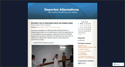 Desktop Screenshot of deportesalternativos.wordpress.com