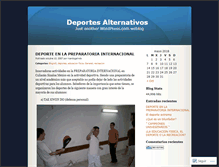 Tablet Screenshot of deportesalternativos.wordpress.com