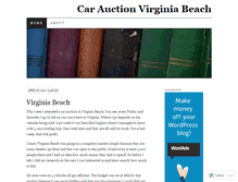 Tablet Screenshot of carauctionvirginiabeach.wordpress.com