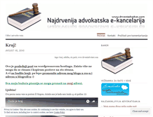 Tablet Screenshot of drveniadvokat.wordpress.com