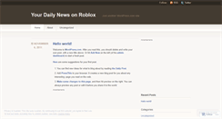 Desktop Screenshot of fasterrobloxnews.wordpress.com