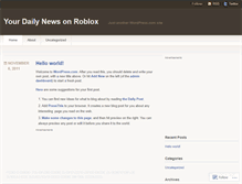 Tablet Screenshot of fasterrobloxnews.wordpress.com