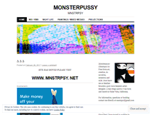 Tablet Screenshot of monsterpussy.wordpress.com