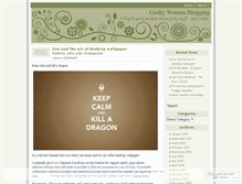 Tablet Screenshot of geekywomen.wordpress.com