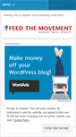 Mobile Screenshot of feedthemovement.wordpress.com