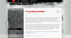 Desktop Screenshot of industrialcreative.wordpress.com