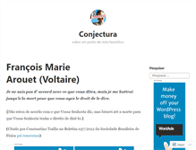 Tablet Screenshot of conjectura.wordpress.com