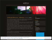 Tablet Screenshot of parallelsun.wordpress.com