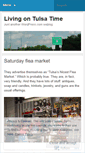 Mobile Screenshot of livingontulsatime.wordpress.com