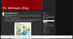 Desktop Screenshot of mrworkout.wordpress.com