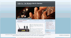 Desktop Screenshot of guitaraction.wordpress.com