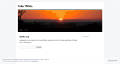 Desktop Screenshot of peterwhiteinstructor.wordpress.com