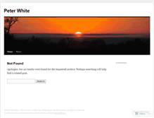 Tablet Screenshot of peterwhiteinstructor.wordpress.com