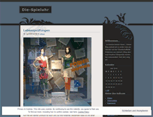 Tablet Screenshot of diespieluhr.wordpress.com