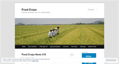 Desktop Screenshot of foodcrops.wordpress.com