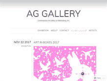 Tablet Screenshot of aggallerynorththird.wordpress.com