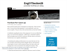 Tablet Screenshot of eng217section28.wordpress.com