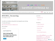 Tablet Screenshot of barefootcontessaez.wordpress.com