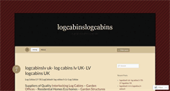 Desktop Screenshot of logcabinslogcabins.wordpress.com