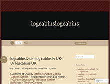 Tablet Screenshot of logcabinslogcabins.wordpress.com