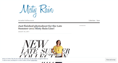 Desktop Screenshot of mistyrainclothing.wordpress.com
