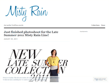 Tablet Screenshot of mistyrainclothing.wordpress.com