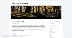 Desktop Screenshot of kunststoffzaun16.wordpress.com