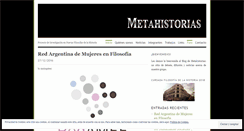 Desktop Screenshot of metahistorias.wordpress.com