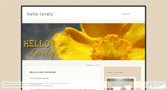 Desktop Screenshot of lovelyhello.wordpress.com