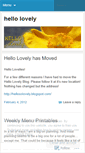 Mobile Screenshot of lovelyhello.wordpress.com