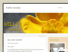 Tablet Screenshot of lovelyhello.wordpress.com