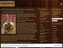 Tablet Screenshot of mollysrestaurant.wordpress.com