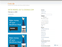 Tablet Screenshot of cockale.wordpress.com