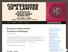 Tablet Screenshot of confessionsofalawyer.wordpress.com