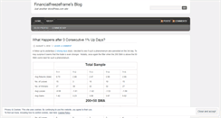 Desktop Screenshot of financialfreezeframe.wordpress.com
