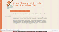 Desktop Screenshot of howtochangeyourlife.wordpress.com