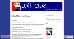 Desktop Screenshot of leftface.wordpress.com