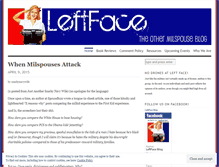 Tablet Screenshot of leftface.wordpress.com