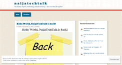 Desktop Screenshot of naijatechtalk.wordpress.com