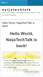 Mobile Screenshot of naijatechtalk.wordpress.com