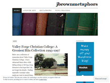 Tablet Screenshot of jbrownmetaphors.wordpress.com