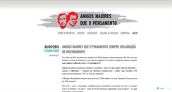 Desktop Screenshot of amigosmaioresqueopensamento.wordpress.com