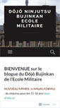 Mobile Screenshot of bujinkanecolemilitaire.wordpress.com