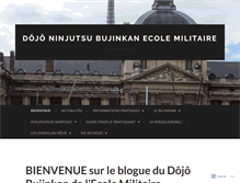 Tablet Screenshot of bujinkanecolemilitaire.wordpress.com