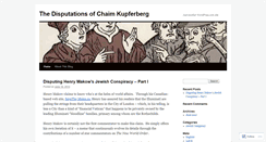 Desktop Screenshot of chaimkupferberg.wordpress.com